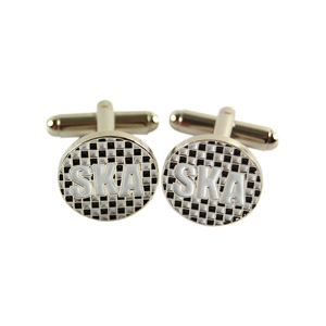 Ska cufflinks. Ska man skanking cufflinks