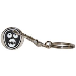 Boosh Mask keyring. Trolley Coin Keyring 