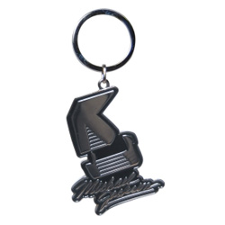 Michael Jackson keyring. Moonwalk Dancing Graphic Enamel Keyring