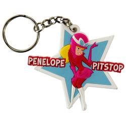 Penelope Pitstop Keyring. PVC Keyring