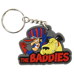 Dick Dastardly and Muttley Keyring. PVC Keyring