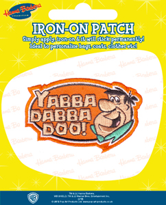The Flintstones Badge. Yabba Dabba Doo Embroidered Badge