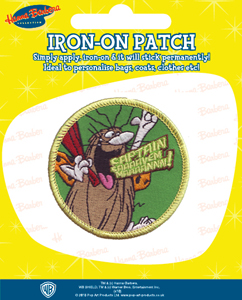 Captain Caveman Badge. Embroidered Badge