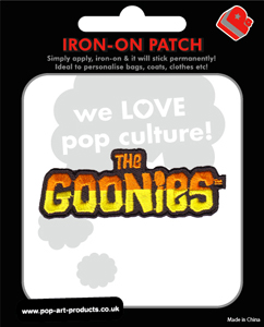 The Goonies Badge. Text Logo Embroidered Badge