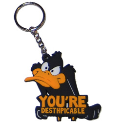 Daffy Duck Keyring. Despicable PVC Keyring