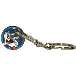 Bugs Bunny Keyring. Trolley Coin Keyring