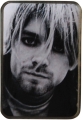 Kurt Cobain pin badge. Metal