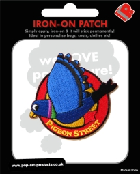 Pigeon Street Badge. Logo Embroidered Badge