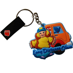 Pigeon Street Keyring. Clara PVC Keyring