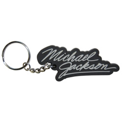 Michael Jackson keyring. Signature PVC keyring