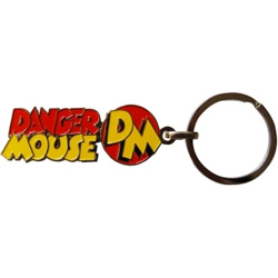Danger Mouse Keyring. Text and Logo Enamel Keyring