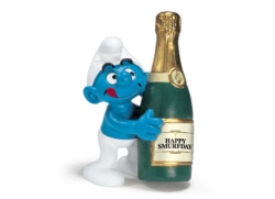The Smurfs toy. Champange smurf toy figure 