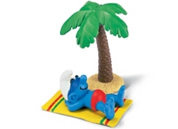 The Smurfs toy. On holiday smurf toy figure 