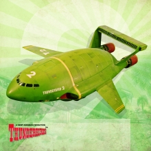 Thunderbirds coaster. Two Single Coaster 