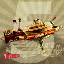 Thunderbirds coaster. Five Single Coaster