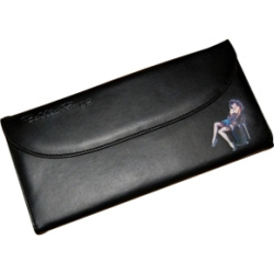 Bettie Paige bag. Clutch Bag Shoe Black Matte