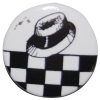 Ska Hat pin badge.