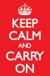 Keep Calm And Carry On poster. Union Jack 61 x 91.5 cm