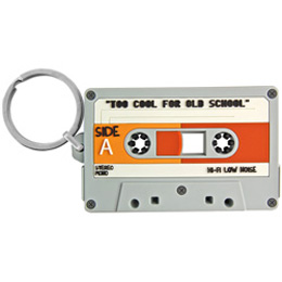 Cassette Tape PVC keyring.