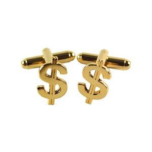 Dollar Sign cufflinks.
