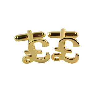 Pound Sign cufflinks.