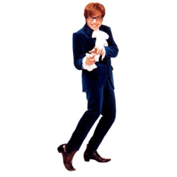 Austin Powers cardboard cutout. Life size cardboard cutout