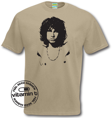 Jim Morrison t-shirt. Silhouette