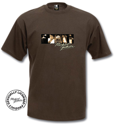 Michael Jackson t-shirt. Sepia Photo Collage