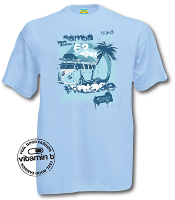 VW Camper t-shirt. Vintage Distressed