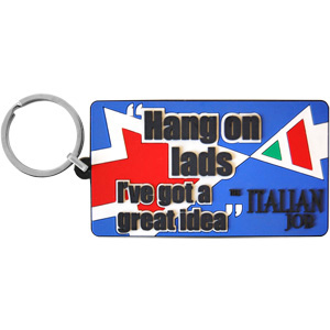 Italian Job Keyring. Hang on Lads PVC Keyring
