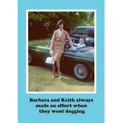 Greetings Card. Dogging
