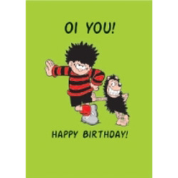 Beano greetings card. Oi You
