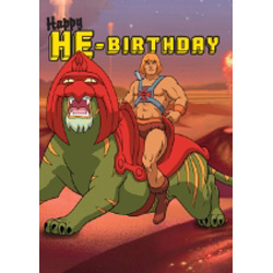 He-Man Greetings Card - Happy He-Birthday