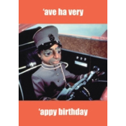 Thunderbirds greetings card. Ave a very appy Birthday