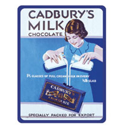 Metal magnet. Cadburys Milk Chocolate