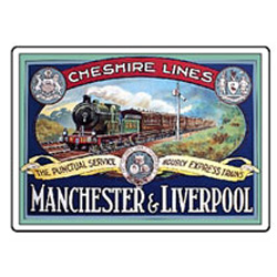 Metal magnet. Chesire Lines