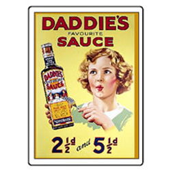 Metal magnet. Daddies Sauce