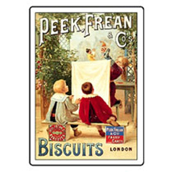 Metal magnet. Peek Frean Boys