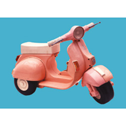 Metal Magnet - Pink Scooter