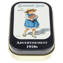 Novelty pill box. Sunlight Soap (Girl)