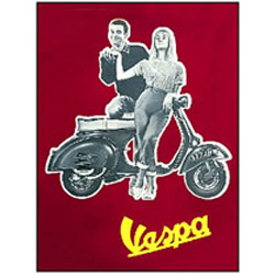 Scooter Postcard. Vespa