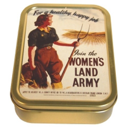 Novelty tin. Womens Land Army Tobacco/Keepsake