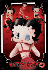 Betty Boop poster. 3D Poster