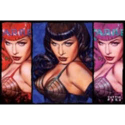 Bettie Page poster. Colours