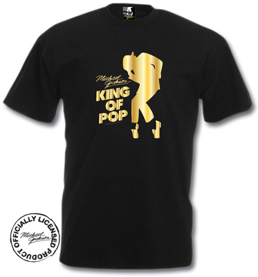 Michael Jackson t-shirt. Gold King of Pop