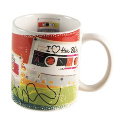 Cassette Tape Mug. I Love the 80s