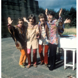 The Beatles Greetings Card. Filming Magical Mystery Tour