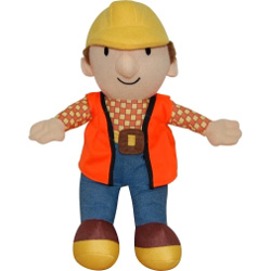 Bob the Builder soft toy. 13 inch plush red jacket 
