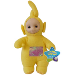 Teletubbie Soft Toy. La La 11 inch Teletubbie plush toy