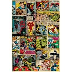 Marvel Comics poster. Comic Panels